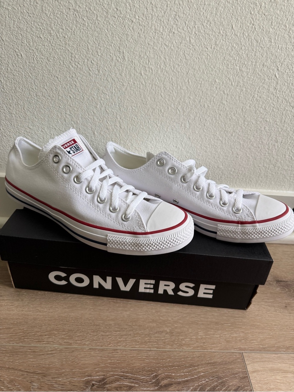 NIB Converse All Star Optical White Low Top Ox Sneakers Womens 10.5 Men’s 8.5